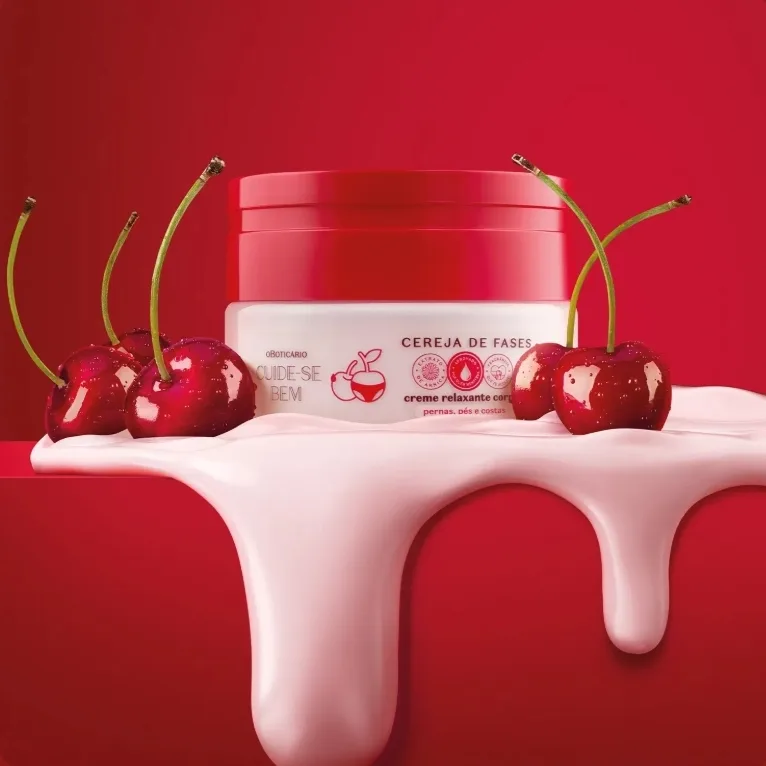 Creme Relaxante Corporal Cuide-Se Bem Cereja De Fases 200g — foto 3