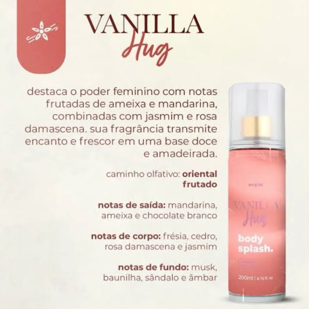 Body Splash Vanilla Hug 200ml - Wepink — foto 2