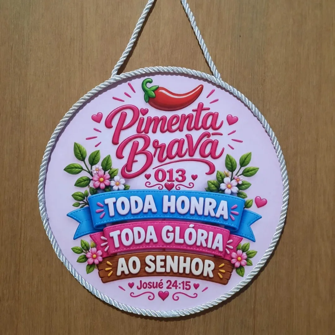 Guirlanda Decorativa Personalizada em MDF 20x20cm — foto 3