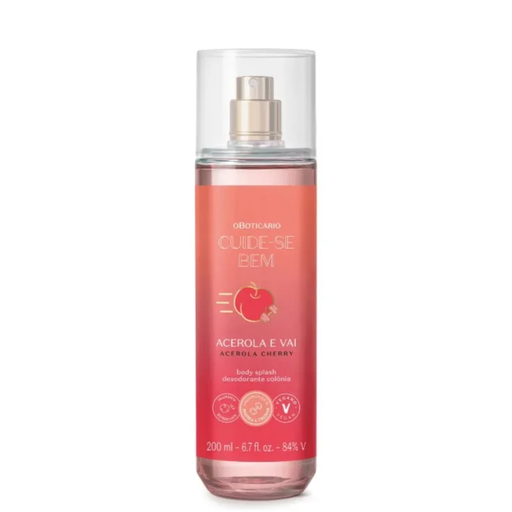 Kit Cuide-se Bem Acerola e Vai O Boticário - Loção Corporal 400ml e Body Splash 200ml — foto 3