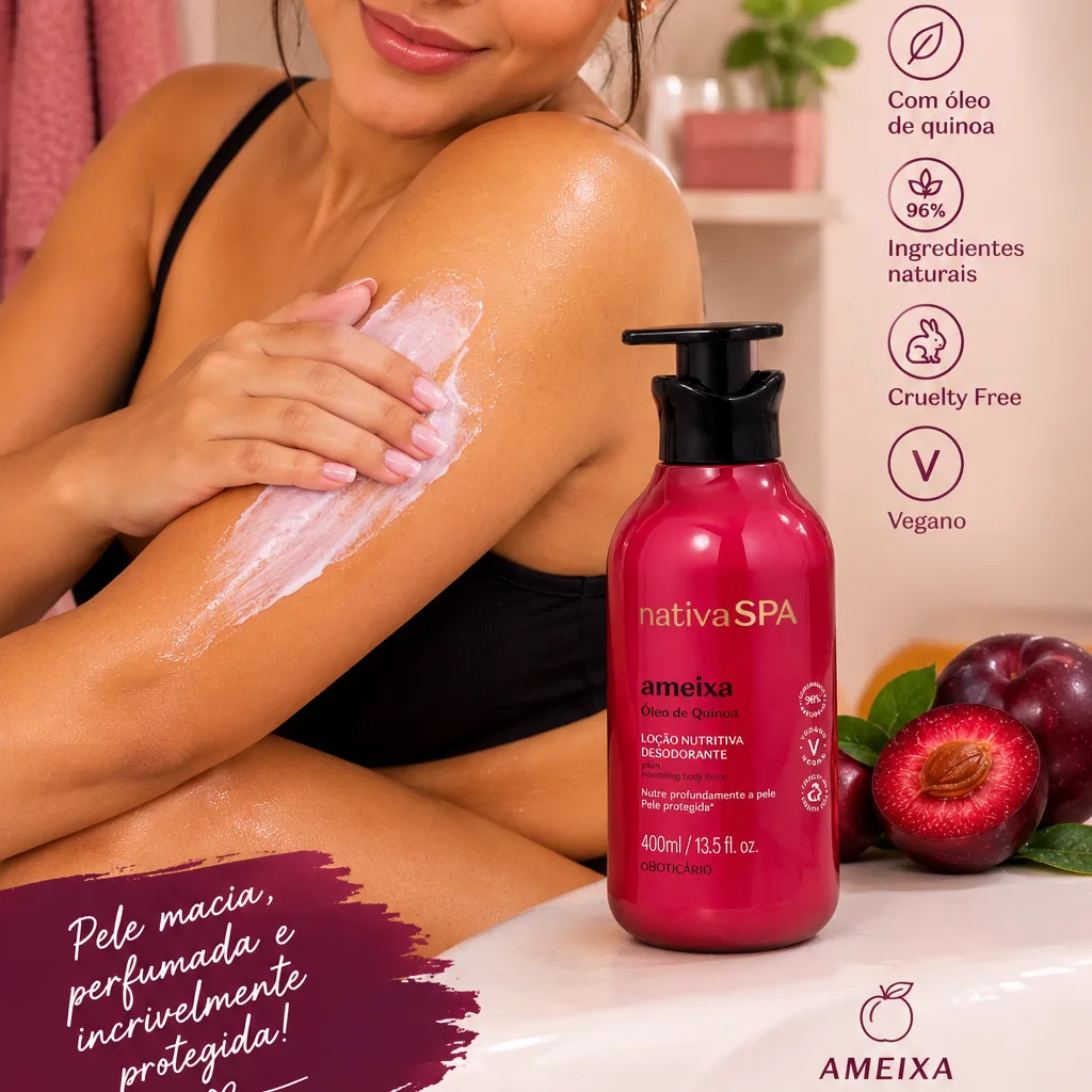Hidratante Corporal Nativa Spa Ameixa 400ml  O Boticário — foto 2
