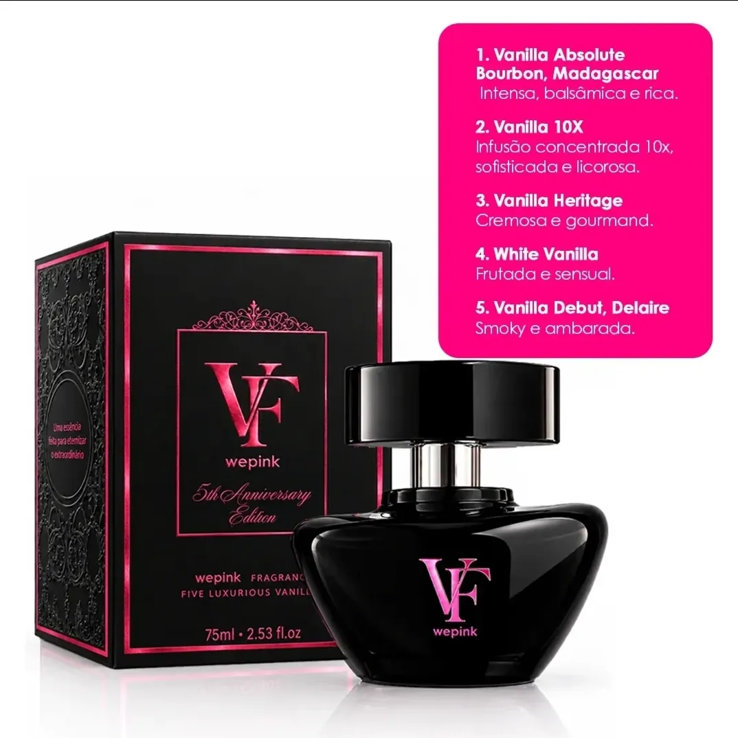 VF 5th Anniversary Edition - 75ml - Desodorante Colônia Wepink - Edição Limitada — foto 5