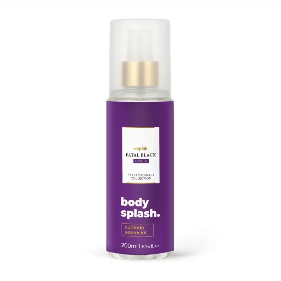 Body Splash Wepink Fatal Black For Her 200ml - Frutado Floral Oriental Sedutor — foto 2
