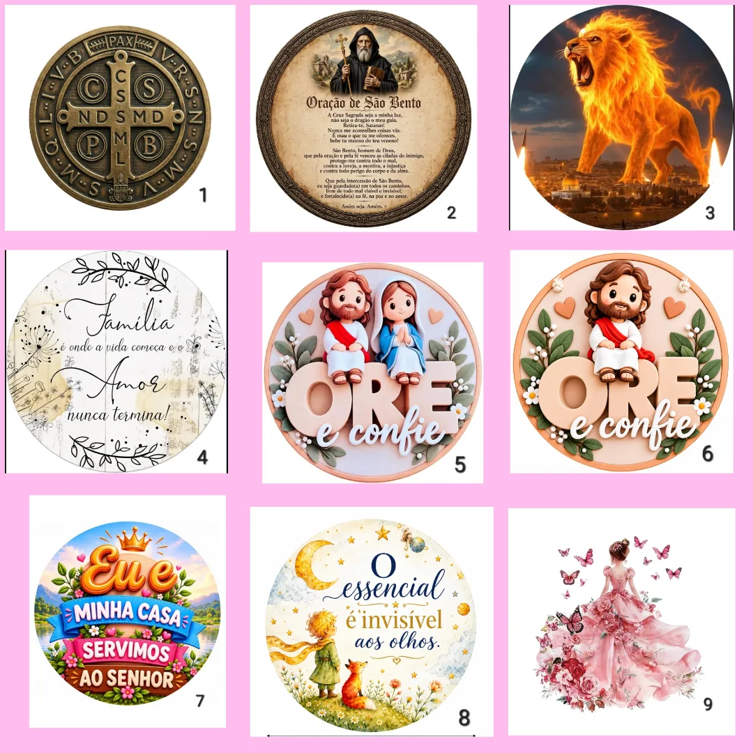 Guirlanda Decorativa Personalizada em MDF 20x20cm — foto 4