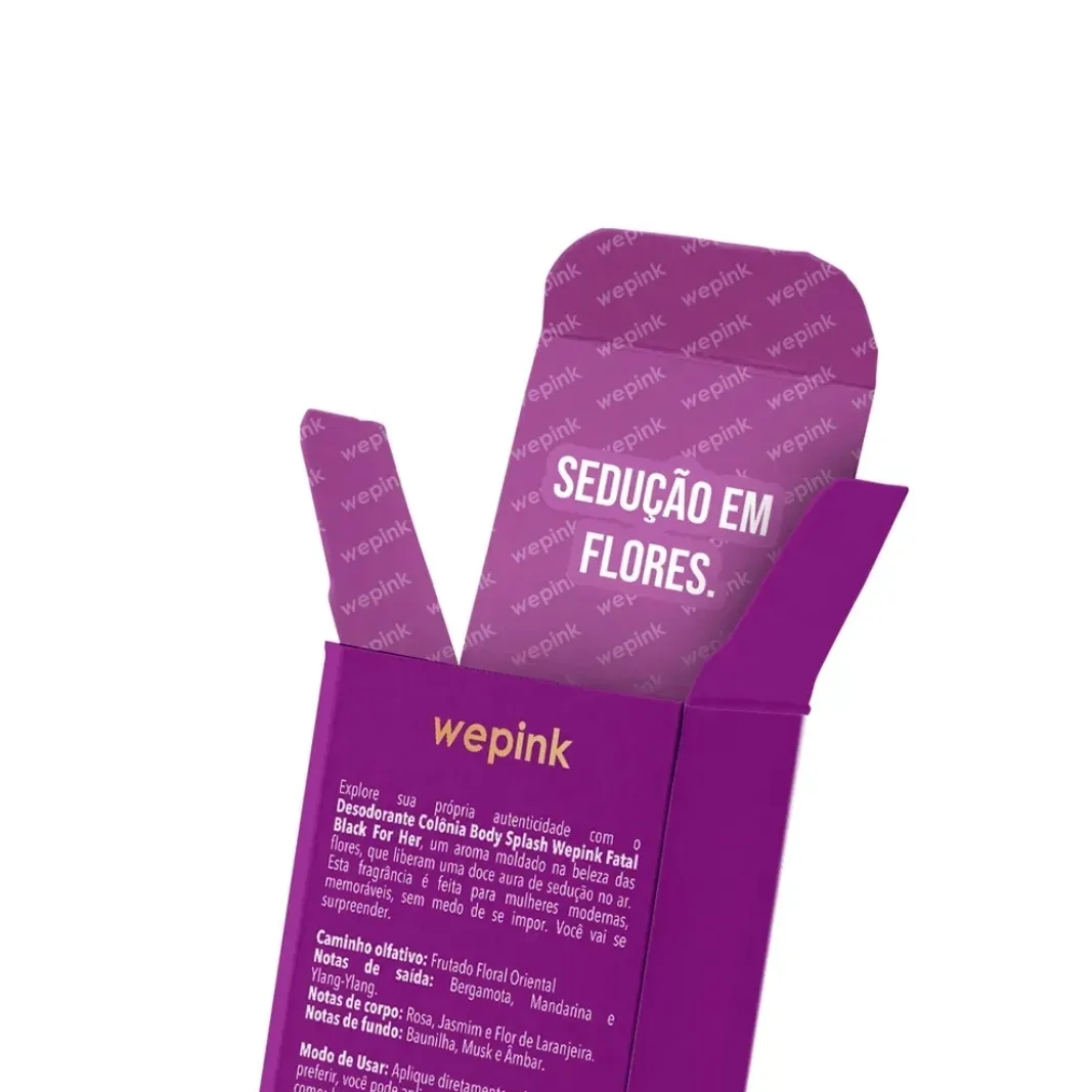 Body Splash Wepink Fatal Black For Her 200ml - Frutado Floral Oriental Sedutor — foto 5
