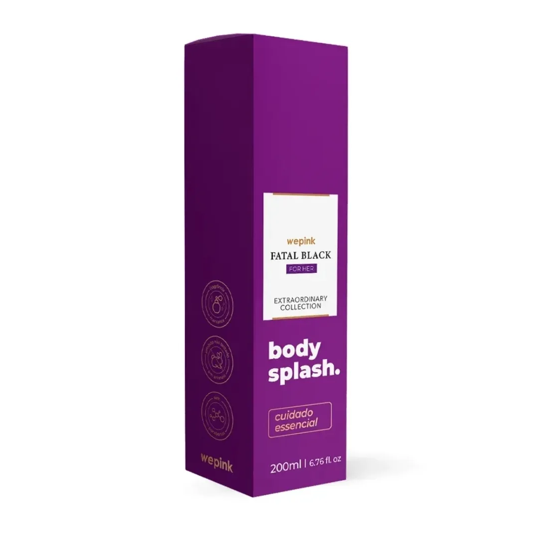 Body Splash Wepink Fatal Black For Her 200ml - Frutado Floral Oriental Sedutor — foto 4