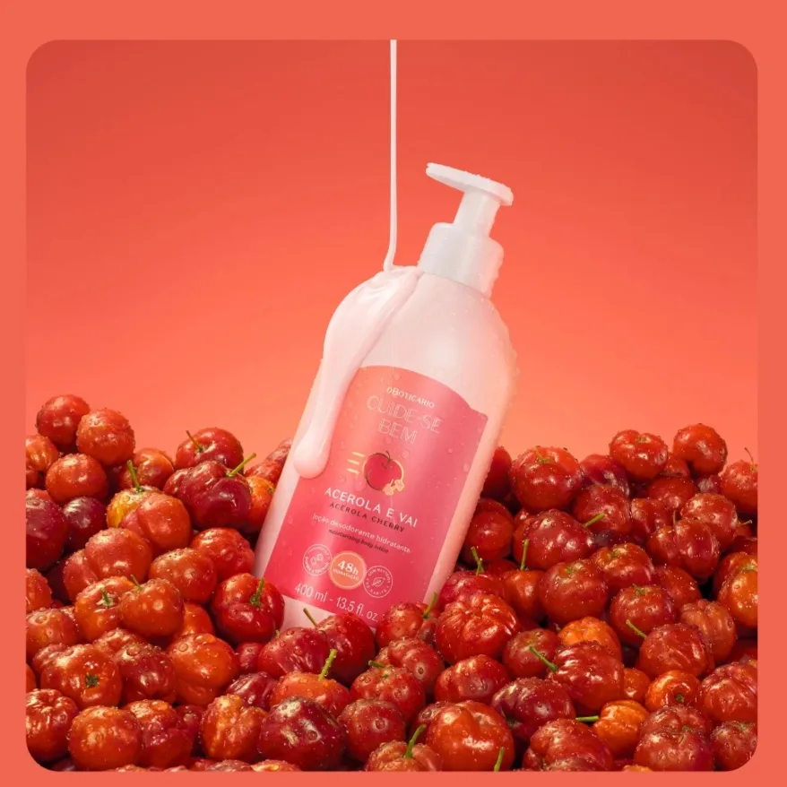 Loção Hidratante Cuide-se Bem Acerola e Vai 400ml - O Boticário — foto 2