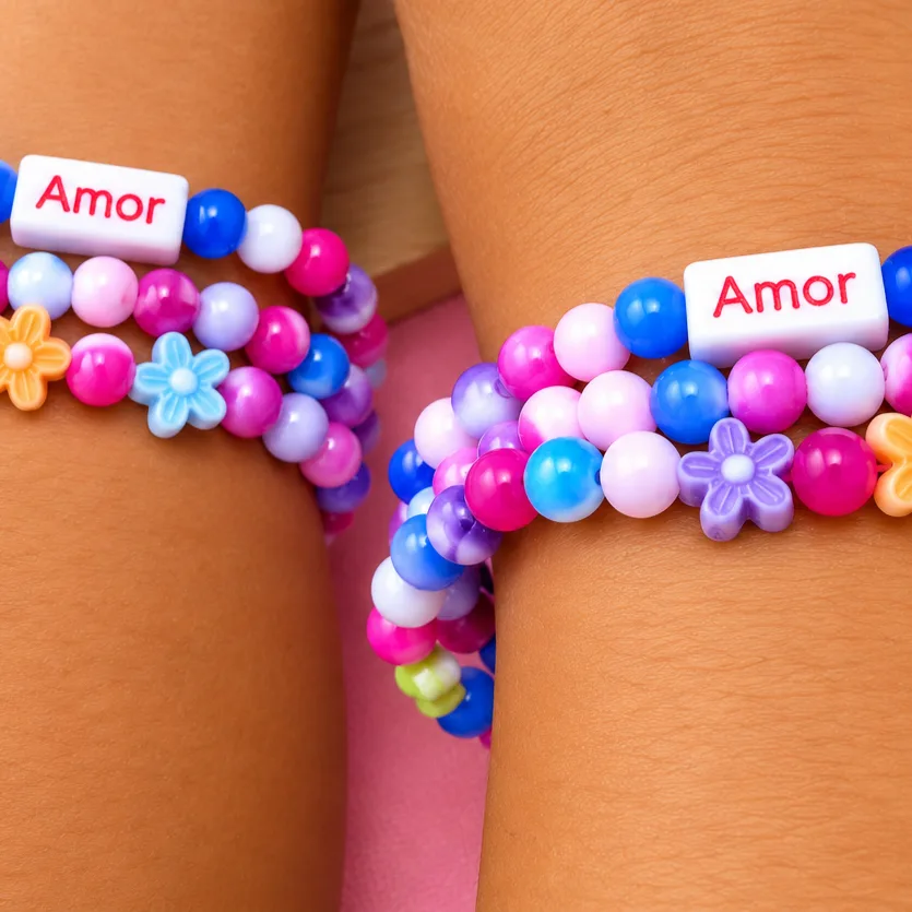 Pulseiras tal Mãe tal Filha Kit 6 Peças Adulto/infantil Feminina — foto 3