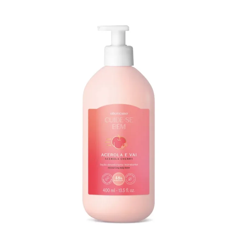 Loção Hidratante Cuide-se Bem Acerola e Vai 400ml - O Boticário — foto 3
