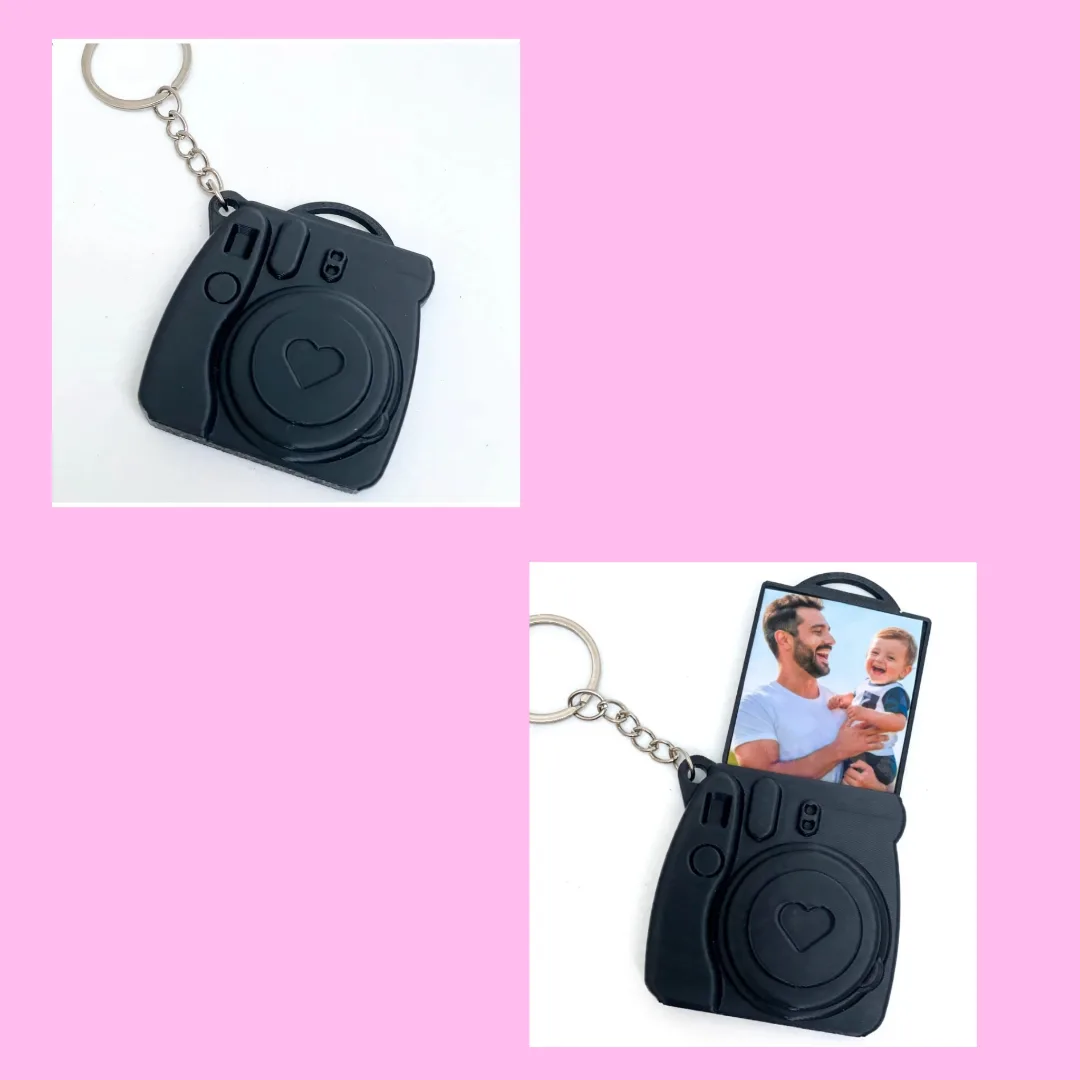 Chaveiro Câmera Personalizado Porta Retrato com Foto — foto 5