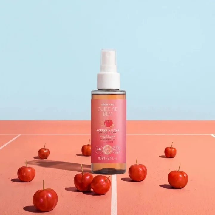 Bruma Hidratante Refrescante Corpo e Rosto Cuide-se Bem Acerola e Vai 110ml - O Boticário — foto 2