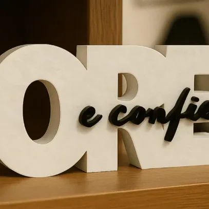 Enfeite Decorativo 3D – Ore e Confie – Decoração Escritório/Quarto — foto 2