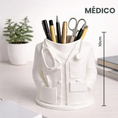 Porta Canetas Profissões 3D Organizador de Mesa Criativo Presente para Médico e Advogada — foto 4