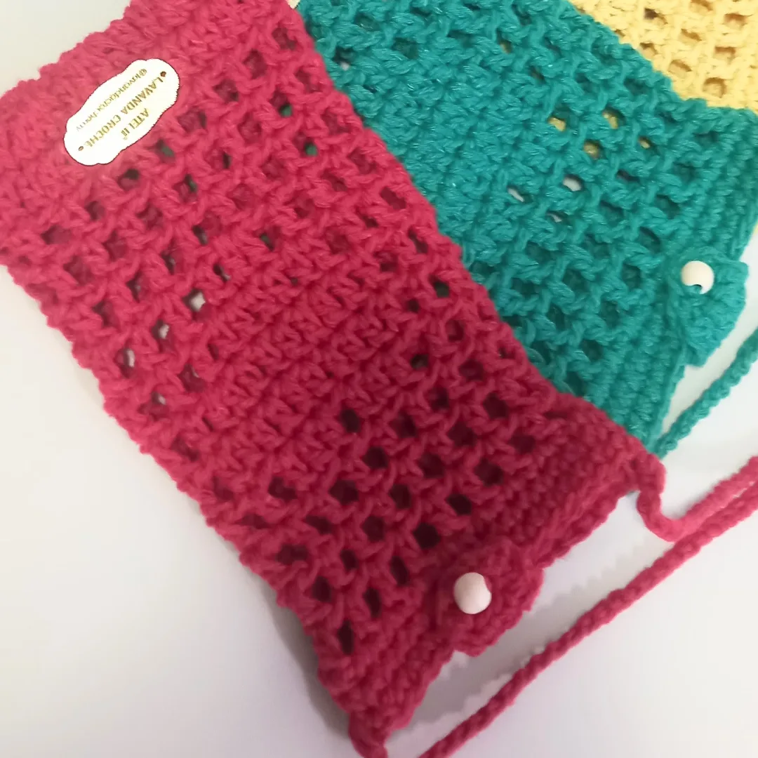 Bolsa Porta Celular em Crochê — foto 4