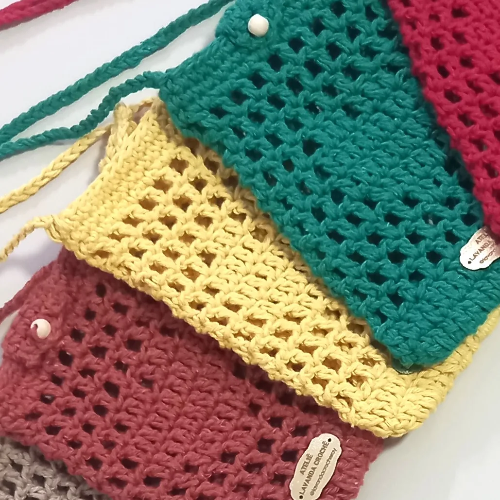 Bolsa Porta Celular em Crochê — foto 3